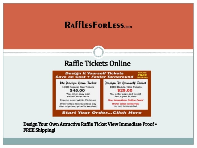 raffle tickets online design raffle tickets online free