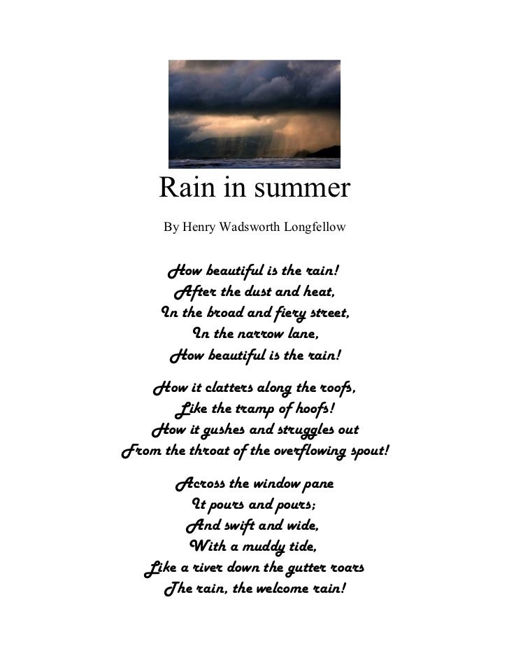 Rain in summer