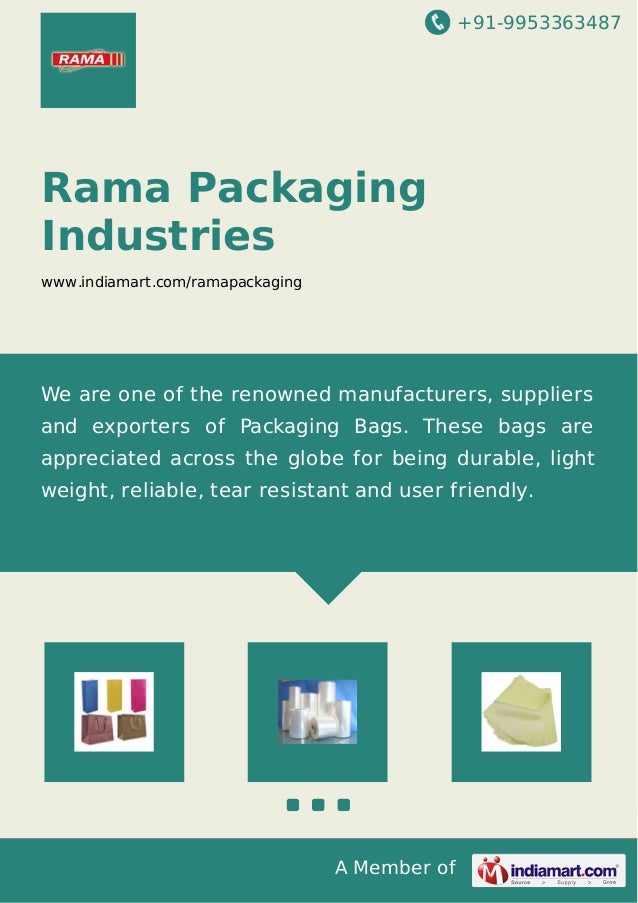 Rama Packaging Industries, Packaging Bags, Mumbai