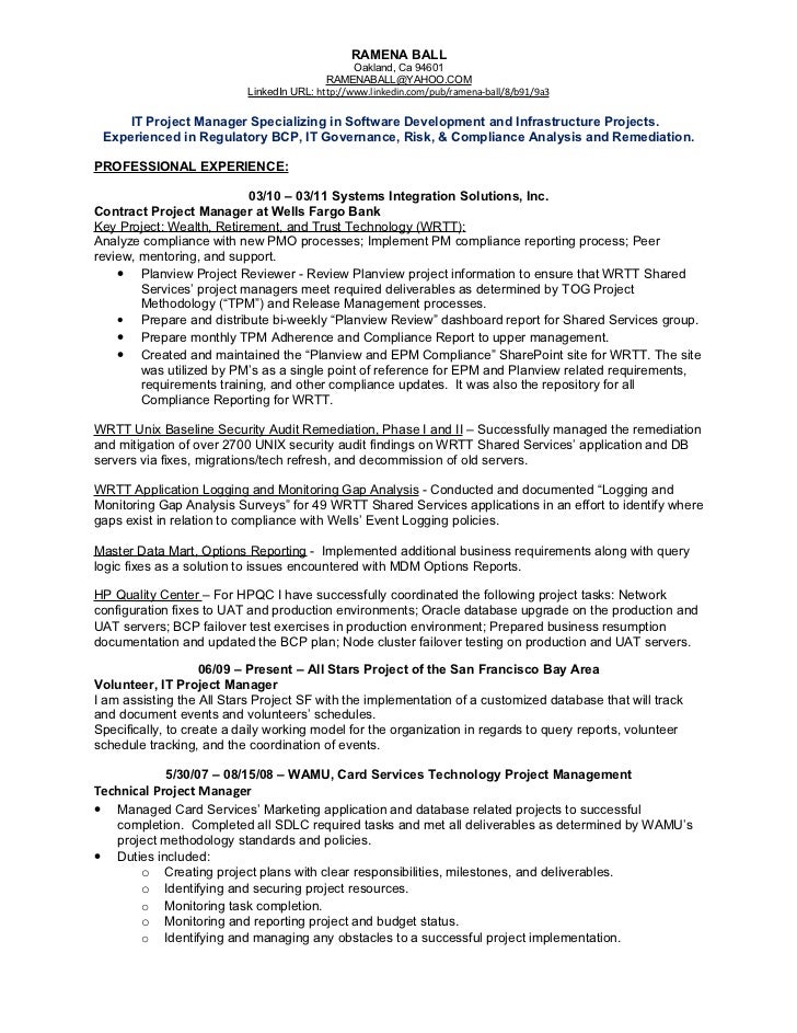 it program manager job description infrastructure program manager resu it program manager job description infrastructure program manager resu