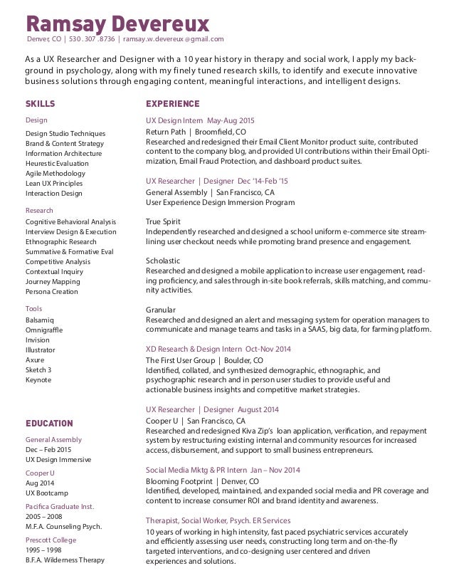 resume design layout galerry ux designer resume rsum 1 user experience designer resumes