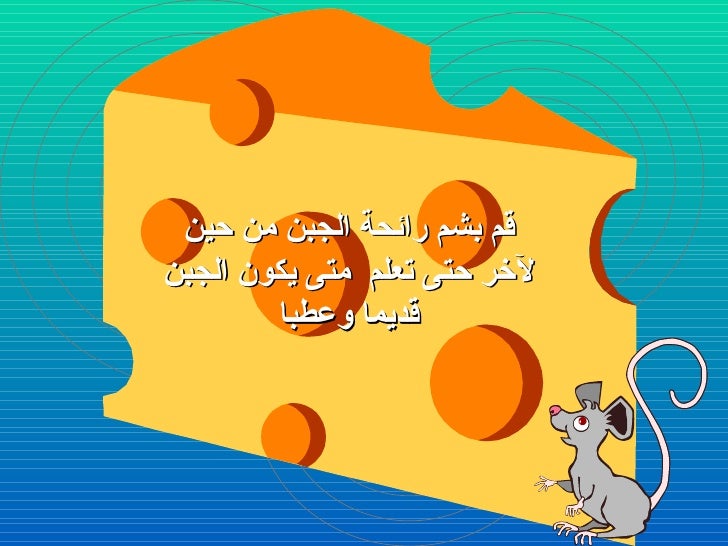 من الذي حرك قطعة الجبن الخاصة بي