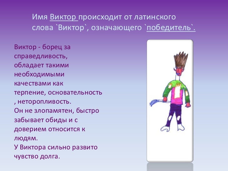 Значение имени Виктор Значение имени Виктор