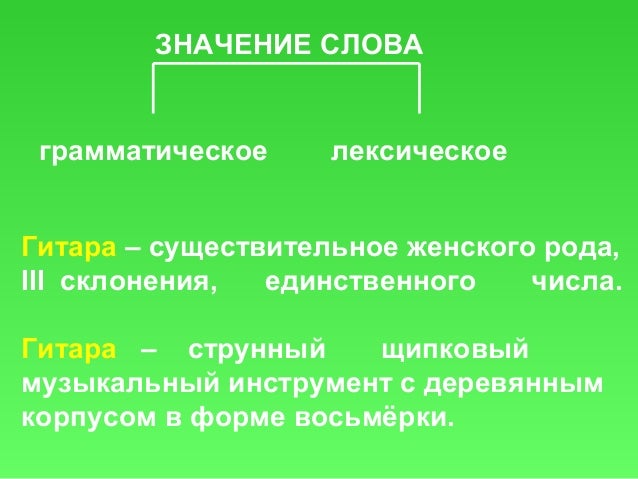 Грамматическая схема слова Грамматическая схема слова
