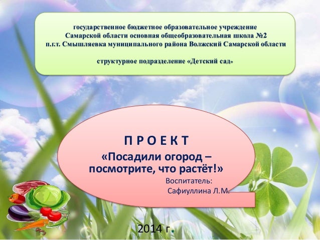 Наш огород проект Наш огород проект