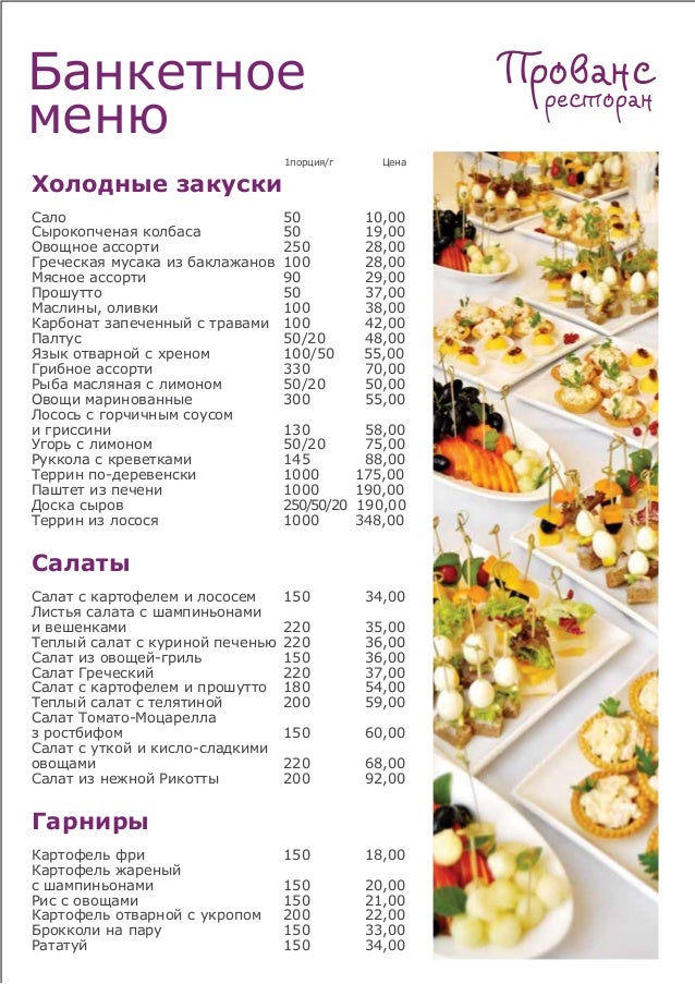 Домашнее меню для юбилея Домашнее меню для юбилея