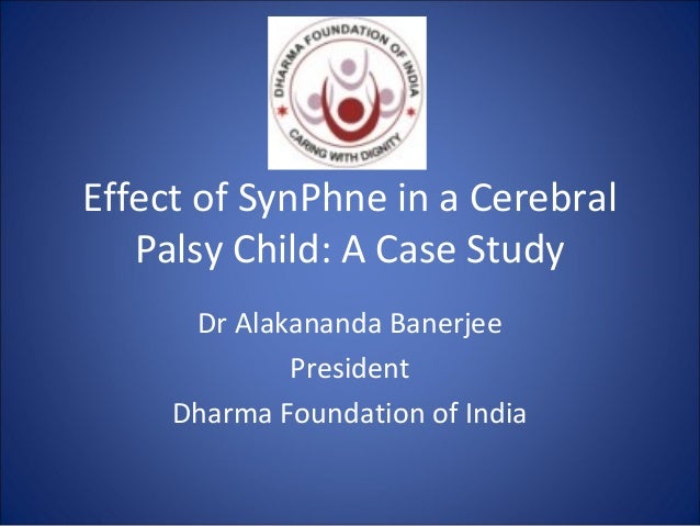 Cerebral palsy case study child