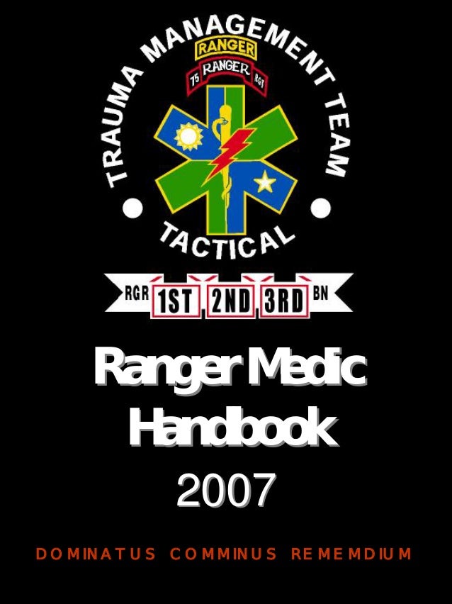 Ranger medical handbook Ranger medical handbook