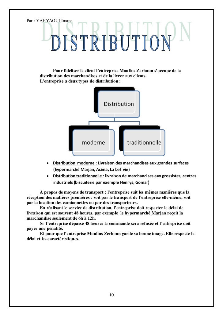 Rapport de mini stage en logistique