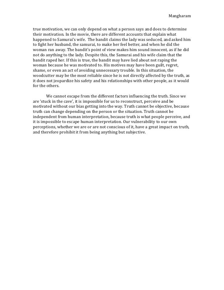 Rashomon essay