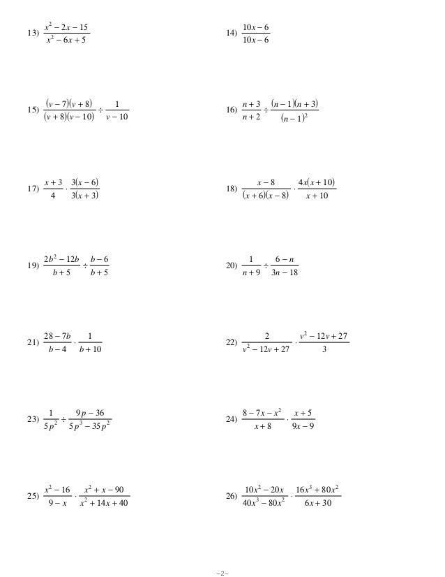 Division Of Polynomials Worksheet