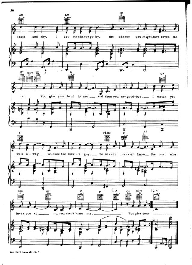 Partition piano don t write me off