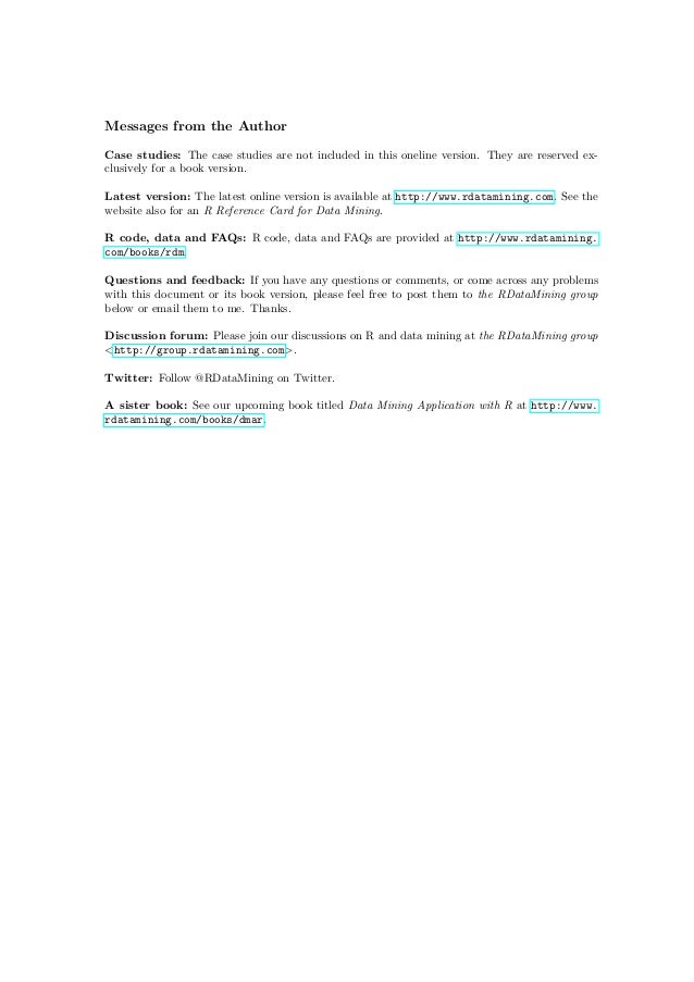 rdm zhao r and data mining Buy r and data mining (9780123969637): examples and case studies: nhbs - yanchang zhao, academic press. rdm zhao r and data mining Buy r and data mining (9780123969637): examples and case studies: nhbs - yanchang zhao, academic press.