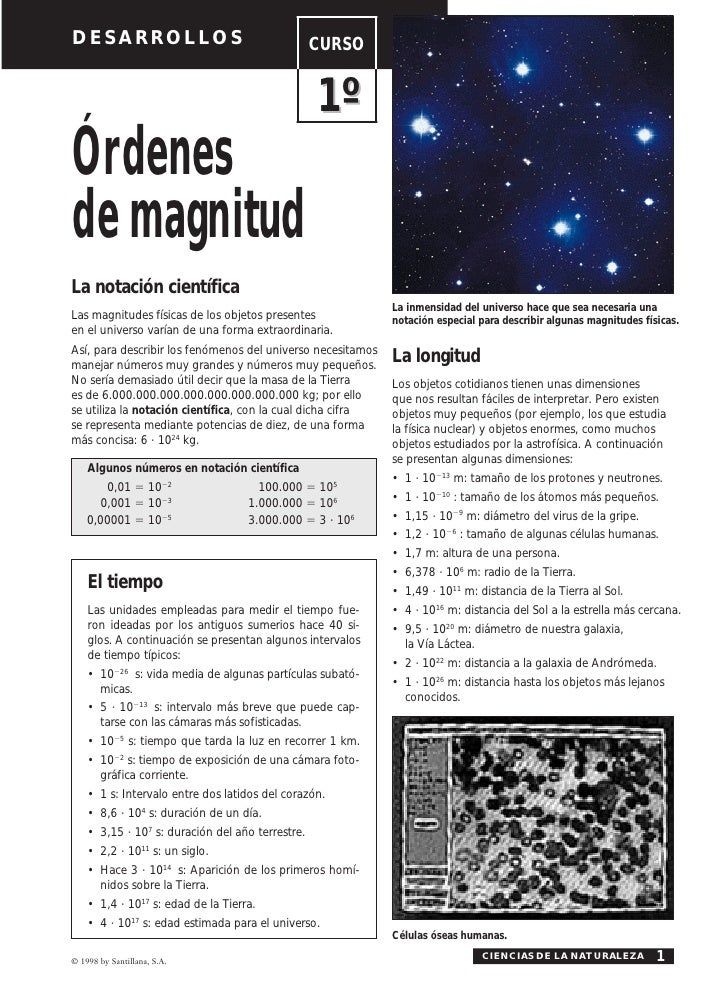 óRdenes De Magnitud