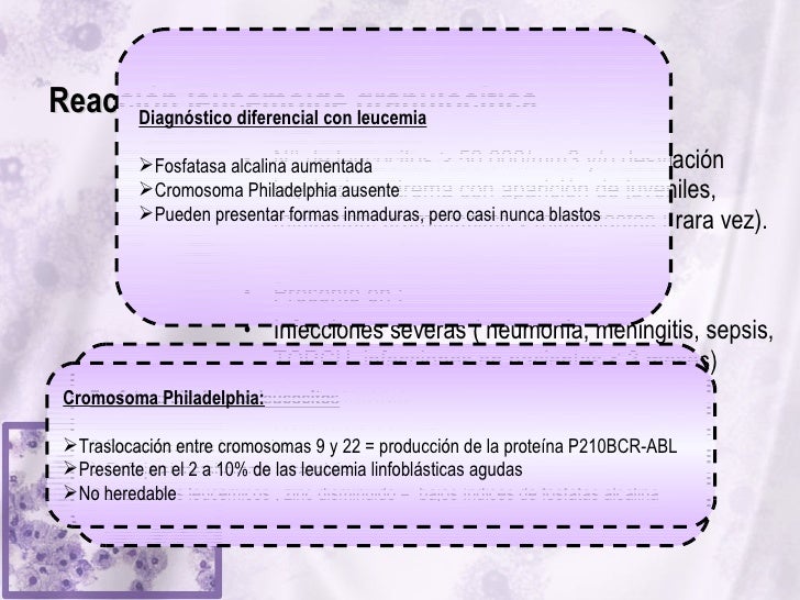 Reacción leucemoide granulocítica y leucemia