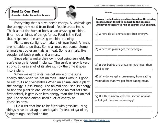 Printables Cross-curricular Reading Comprehension Worksheets collection of cross curricular reading comprehension worksheets bloggakuten