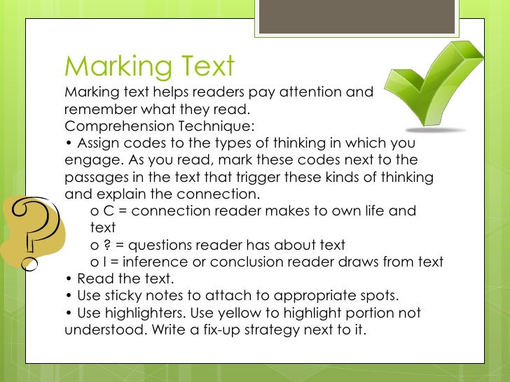 Essay on reading strategy