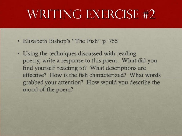 bishop s fish poetry response During her lifetime, poet elizabeth bishop was a respected yet somewhat poetry celebrates working-class settings: busy factories, farms, and fishing villages. bishop s fish poetry response During her lifetime, poet elizabeth bishop was a respected yet somewhat poetry celebrates working-class settings: busy factories, farms, and fishing villages.