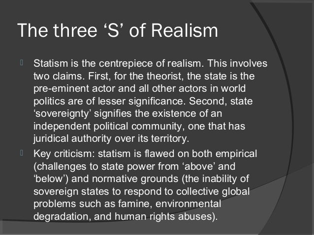 Realism Theory of IR