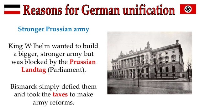 bismarck german unification essay Others believe that german unification was inevitable and that “bismarck’s’ task was made easier by circumstance” there were many more significant factors before bismarck’s time and indeed during his time out with his nfluence that contributed greatly to the eventual unification in 1871. bismarck german unification essay Others believe that german unification was inevitable and that “bismarck’s’ task was made easier by circumstance” there were many more significant factors before bismarck’s time and indeed during his time out with his nfluence that contributed greatly to the eventual unification in 1871.