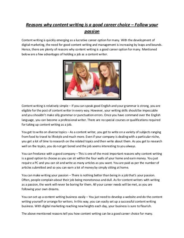 Example English Essay Career Choice Essay Is Forensic Accounting A Good Career Choice Buy High School Entrance Essay Samples also Healthcare Essay Topics Career Choice Essay Barcafontanacountryinncom Research Essay Thesis Statement Example