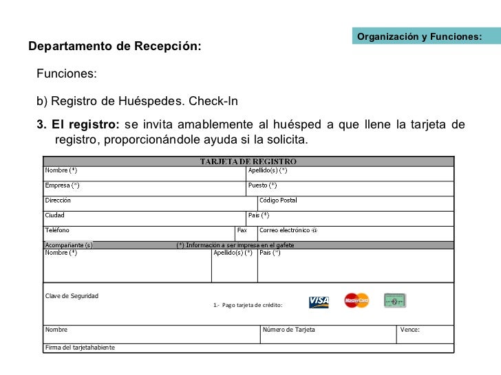 Recepción de Hotel