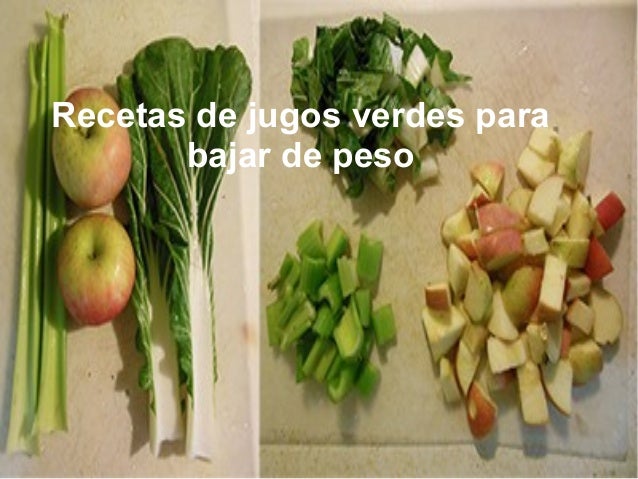 Bajar De Peso Jugos Verdes