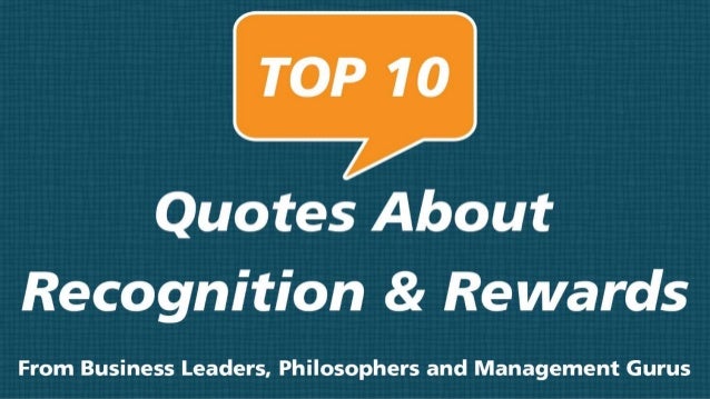 Top Recognition Quotes