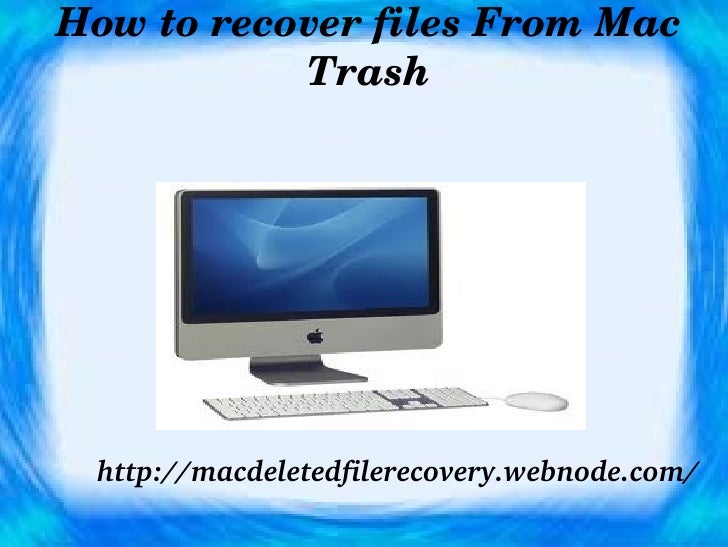 How To Recover Files From Word For Mac