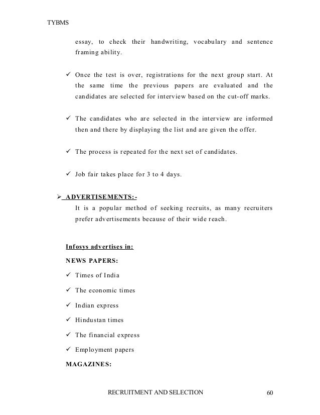 Conclusion recruitment selection essay