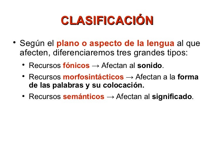 Recursos estilísticos
