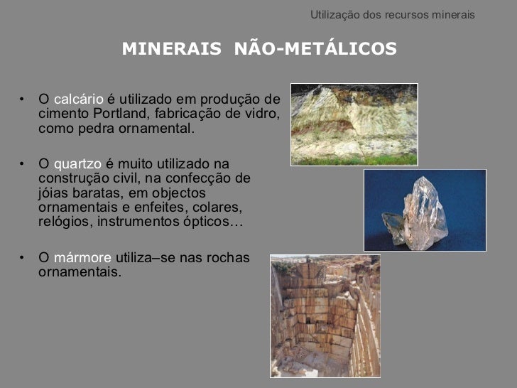 Explique A Importância Dos Recursos Minerais Para A Humanidade