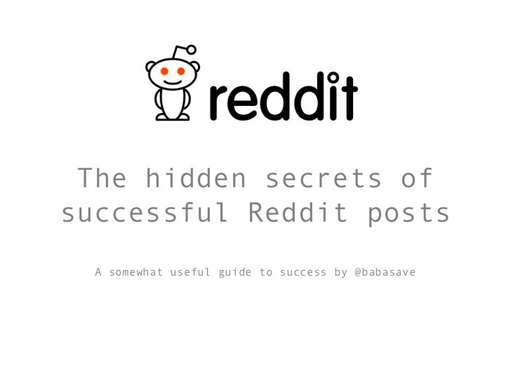 The hidden secrets of successful Reddit posts