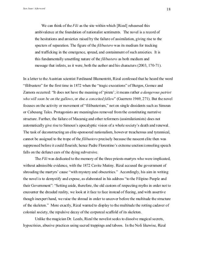 El filibusterismo analysis image