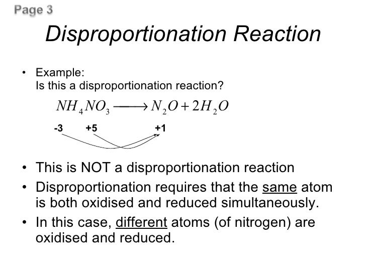 Redox reactions