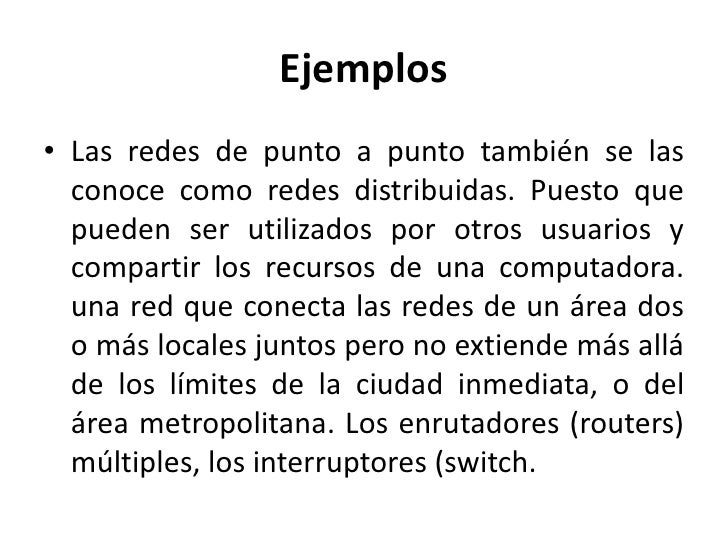 Red Punto A Punto