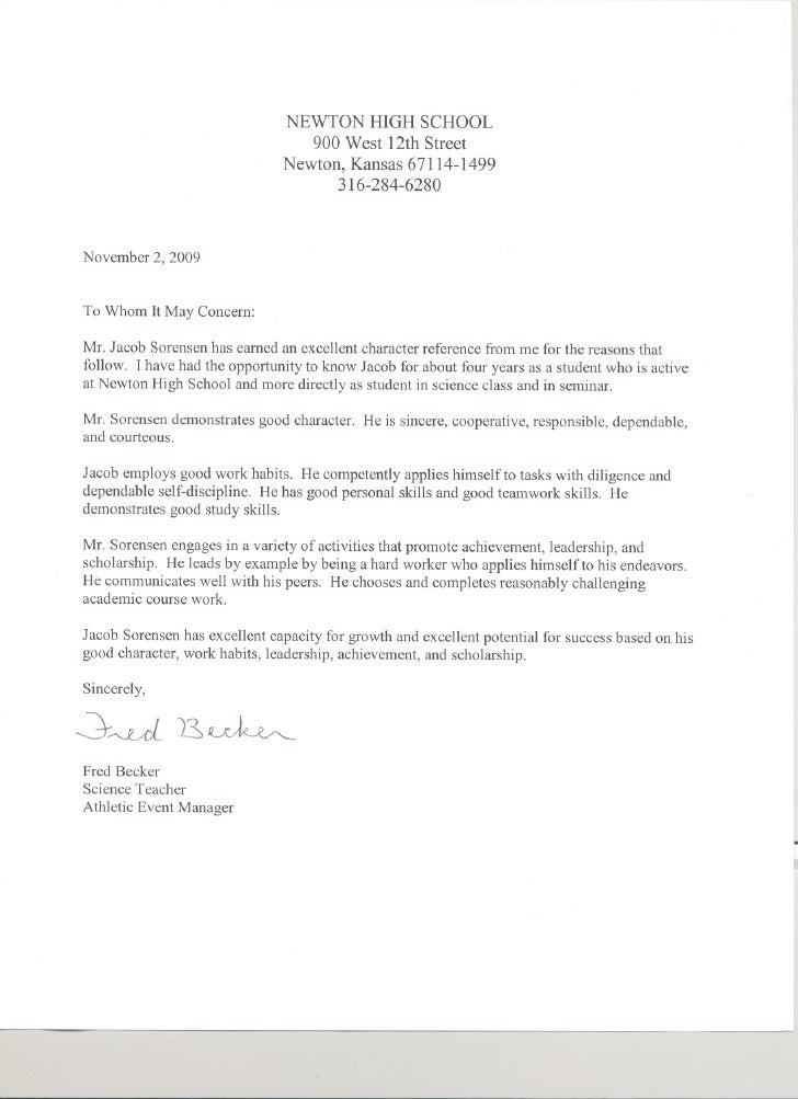 character reference letter for student scholarship sample recommendation letter for college scholarships