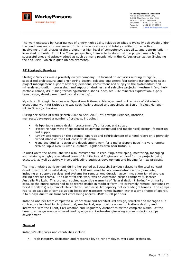 client recommendation letter