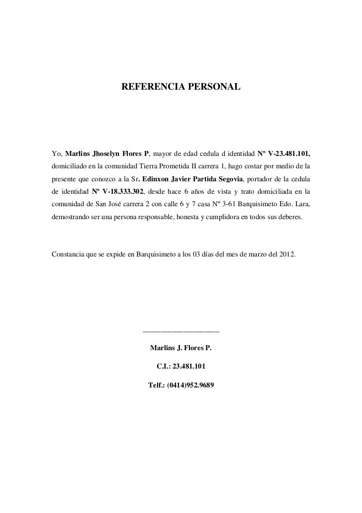 ejemplos de cartas de referencia personales military bralicious co ejemplo de carta de recomendacion personal