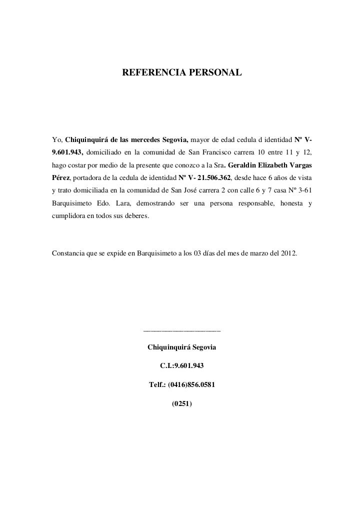 ejemplos de carta de recomendacion laboral