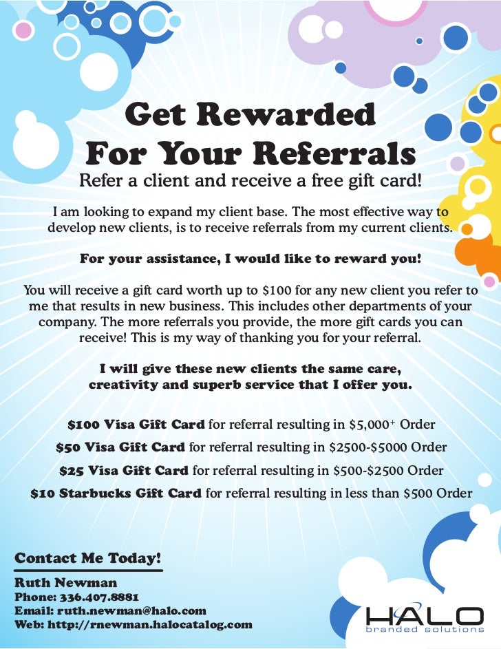 referral flyer gift card employee referral program flyer