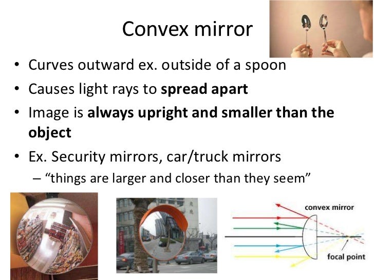 Reflections in curved mirrors