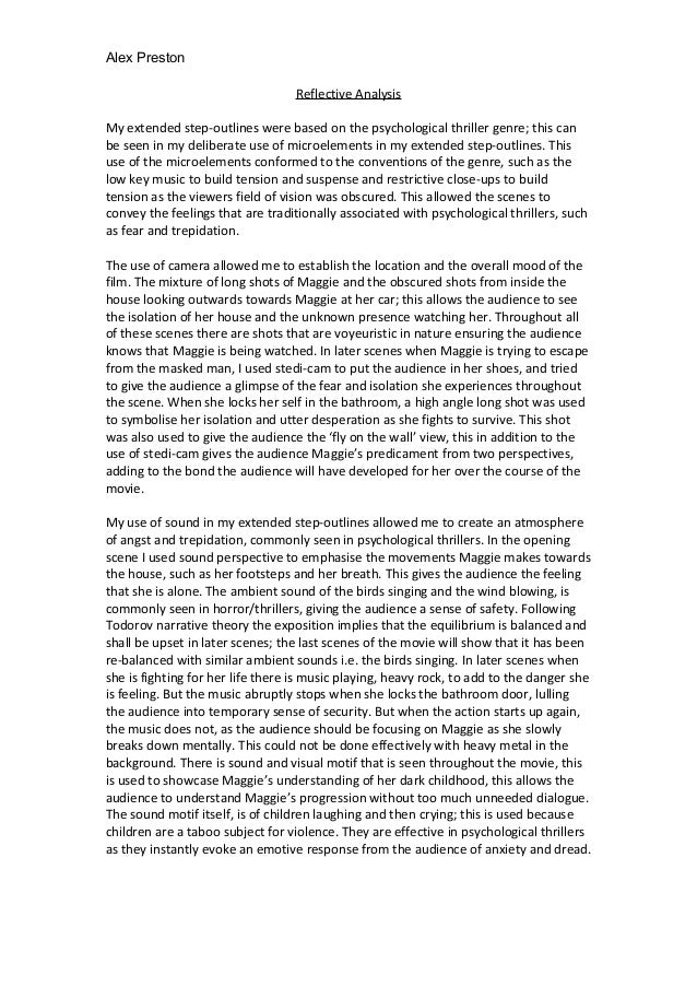 GUIDELINES FOR WRITING FILM CRITICISM