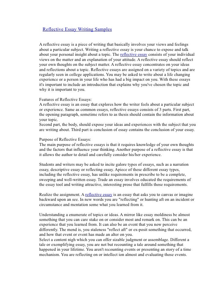 Writing a Reflective essay: outline, format, structure, topics
