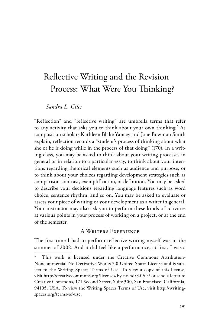 Questions to ask yourself when writing a reflective essay