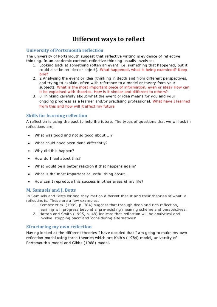 Als reflective thinking essay 1 08 image