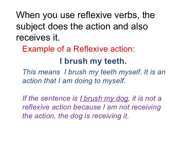 Reflexive Verbs in Spanish