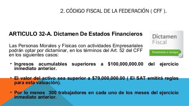 Artículo 32 A Del Código Fiscal De La Federación