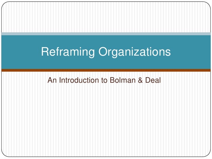 bolman and deal frames