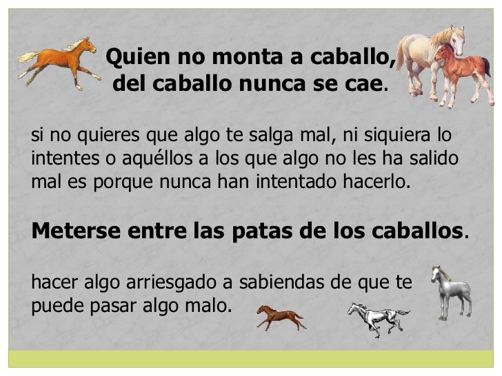 refranes de caballos refranes de caballos